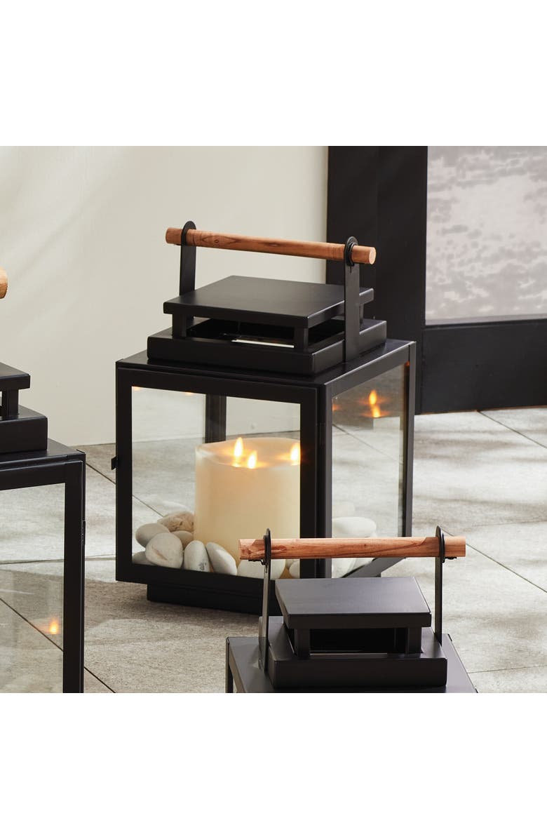 Napa Home & Garden Adwin Outdoor Lantern, Alternate, color, Black