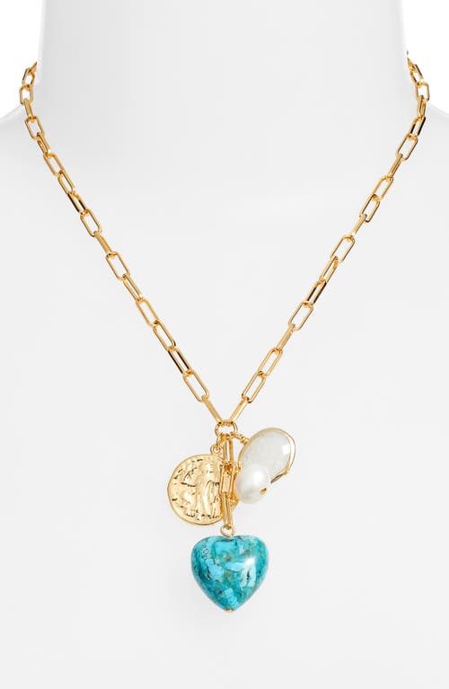 Nest Jewelry Heart Charm Necklace In Gold