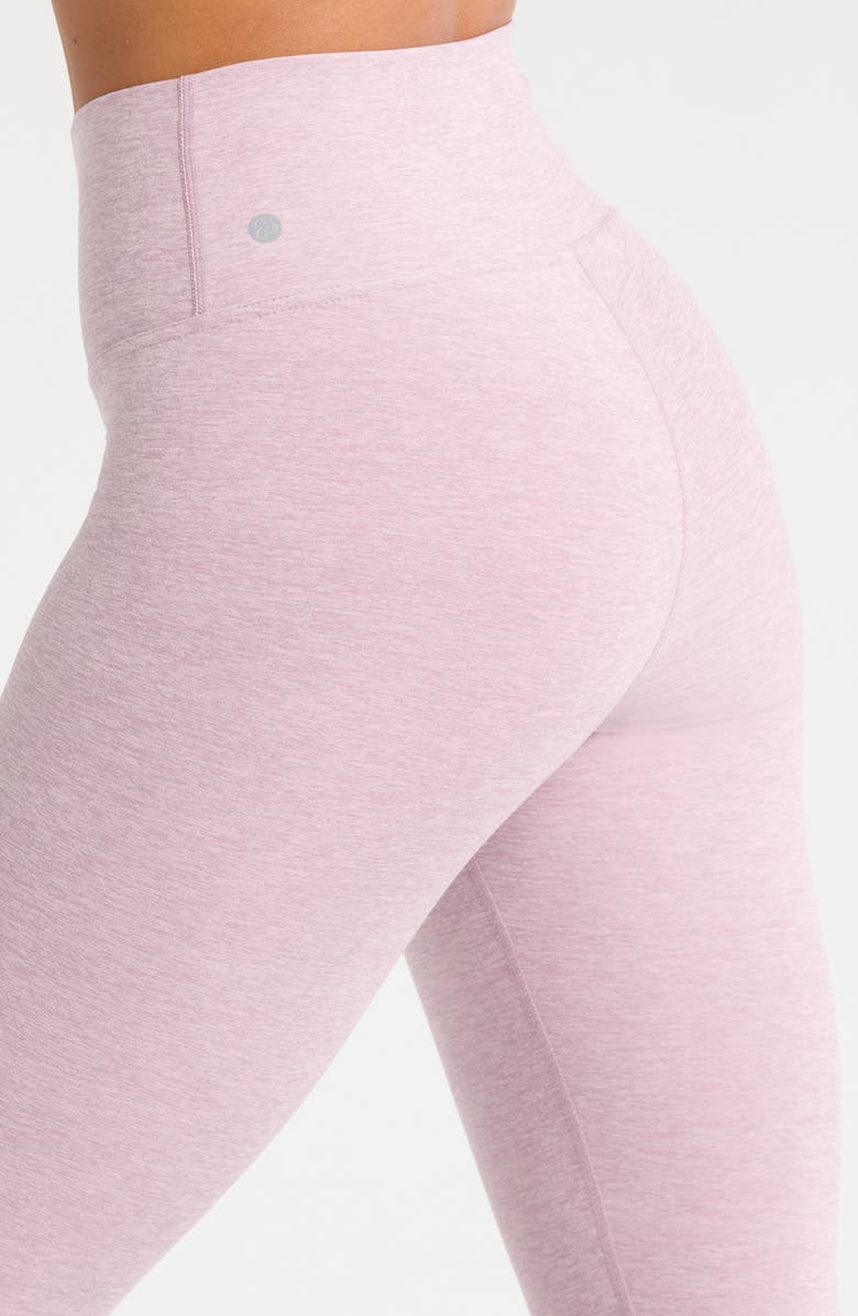 Zella Renew Mélange High Waist Leggings, Alternate, color, Purple Morn Melange