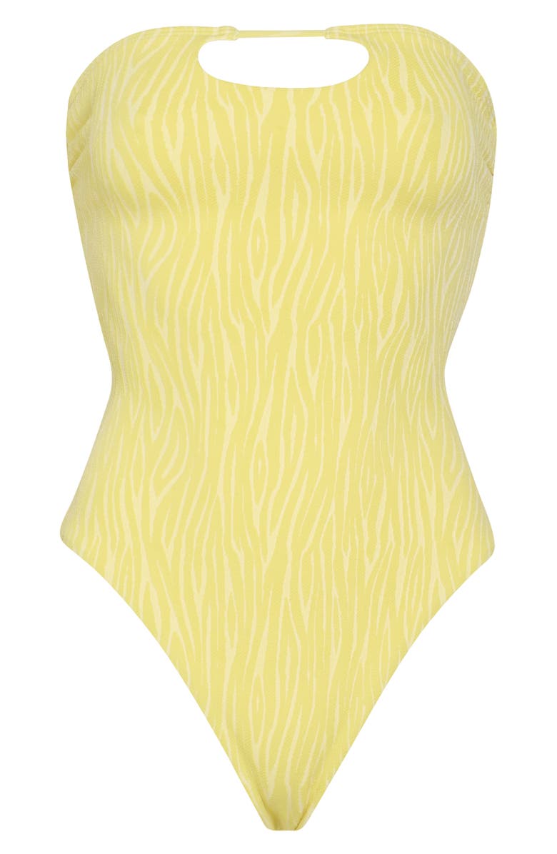 VYB Plunge Tie Back One-Piece Swimsuit, Alternate, color,