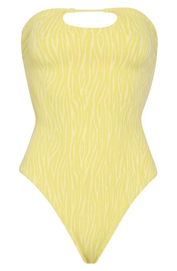VYB VYB PLUNGE TIE BACK ONE-PIECE SWIMSUIT