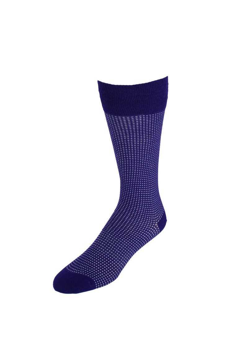 Men's Birdseye Mid-Calf Premium Novelty Dress Socks, Main, color, Purple