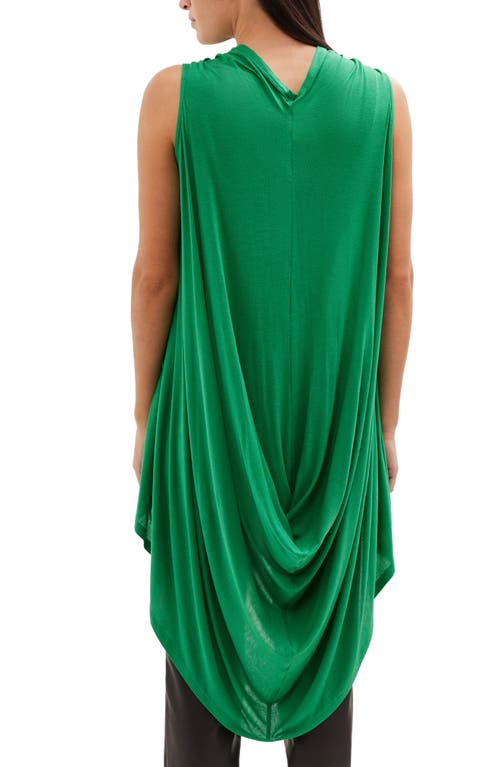 Marcella Ines Drape Sleeveless High-low Tunic Top