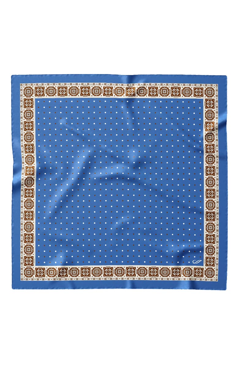 Elizabetta Bergamo - Hand Rolled Silk Neckerchief for Men, Main, color, Blue