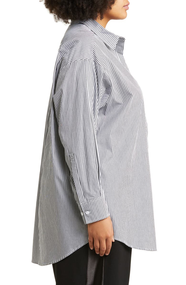 11 Honoré Maeve Oversize Button-Up Poplin Shirt, Alternate, color, 