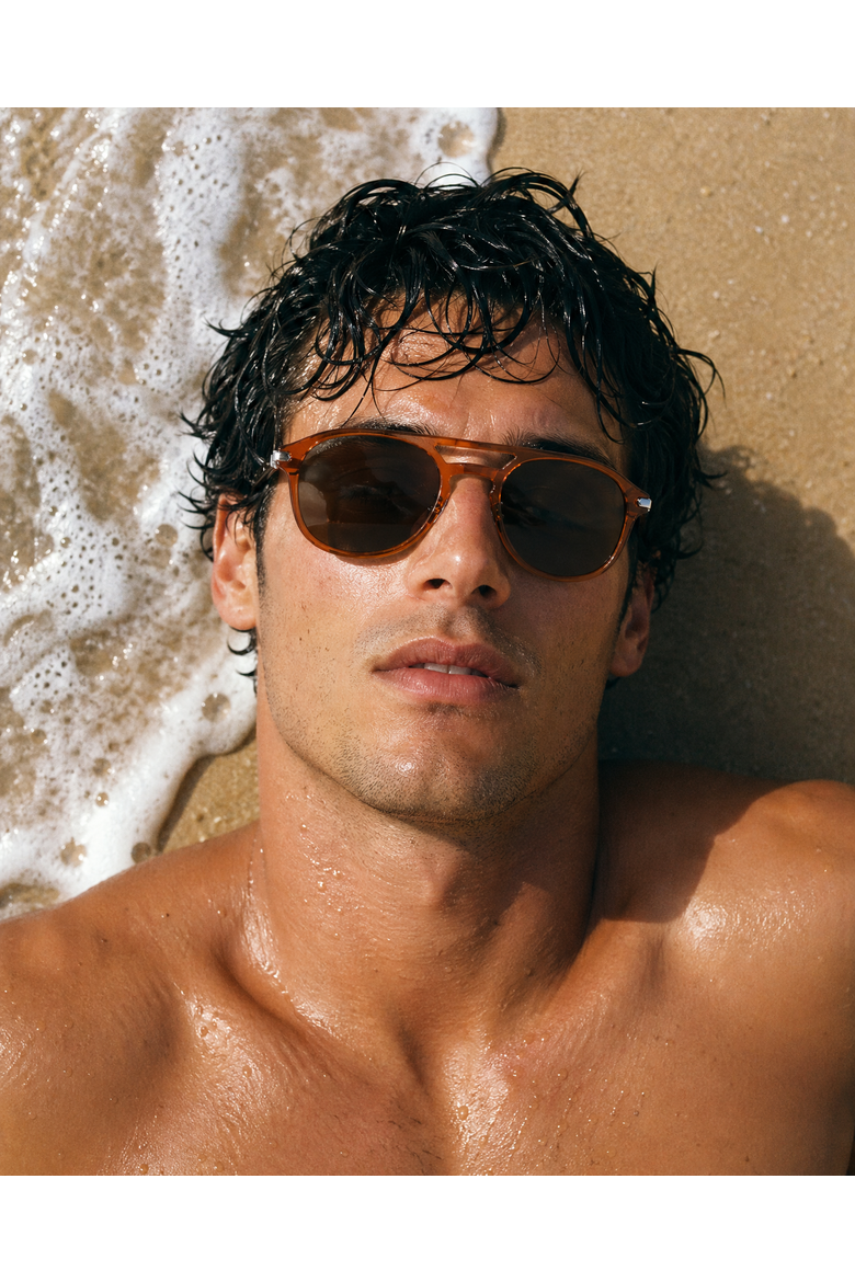 Coast 50mm Round Acetate Sunglasses, Alternate, color, Burnt Orange