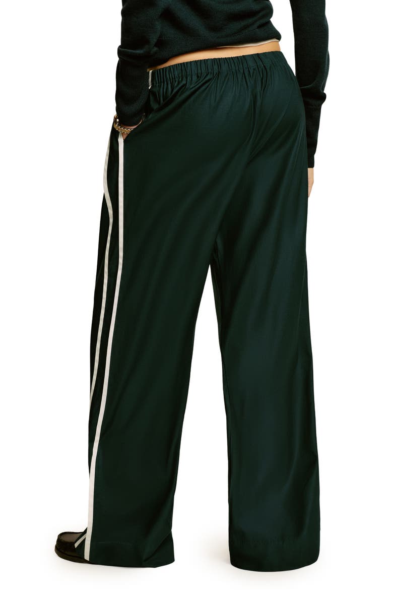 Julian Stripe Wide Leg Pants, Alternate, color, FOREST