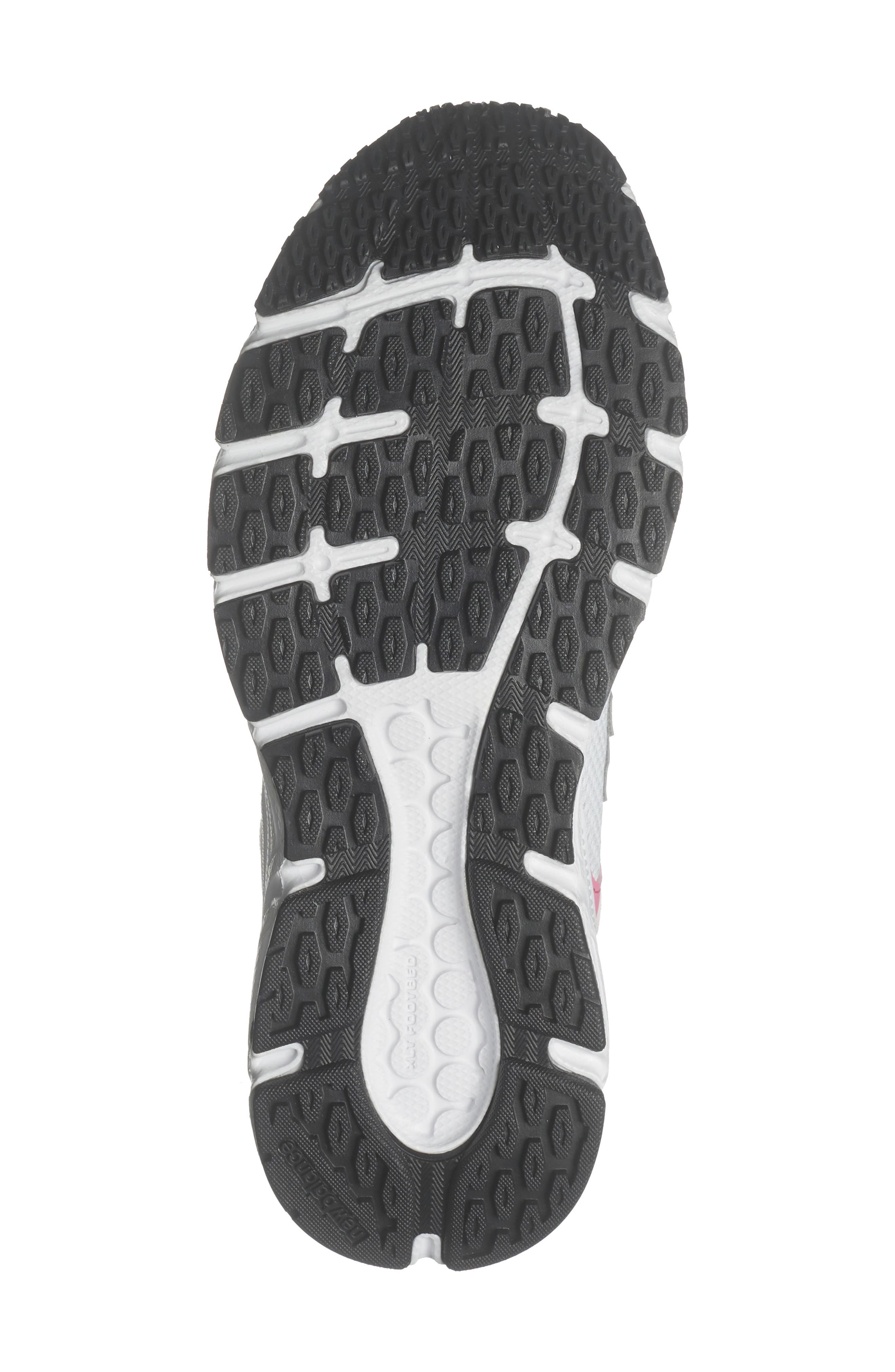 New Balance Kids' 408 Running Shoe, Alternate, color, White/ Pink Satin