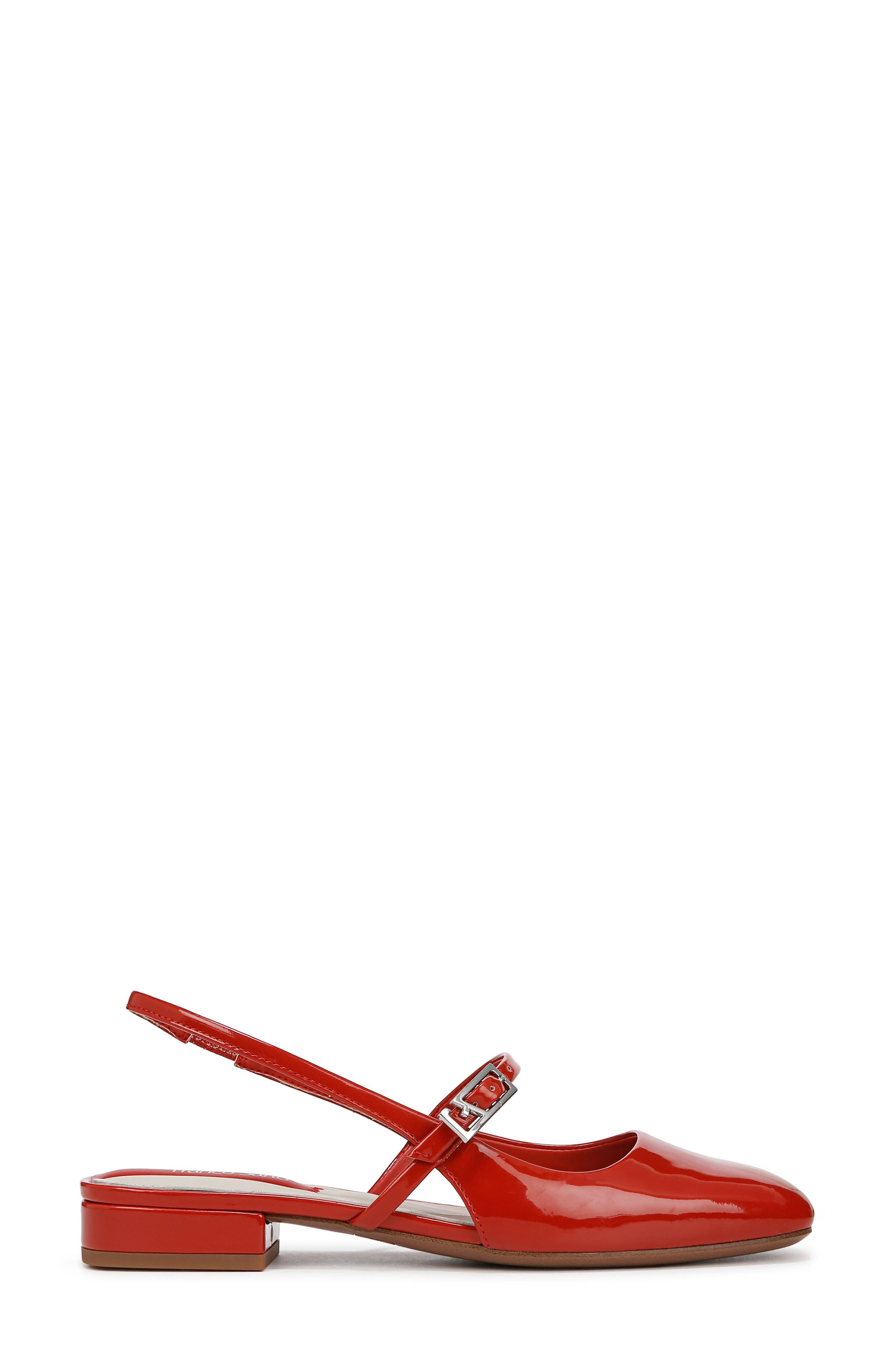 Franco Sarto Destin Slingback Flat, Alternate, color, Red