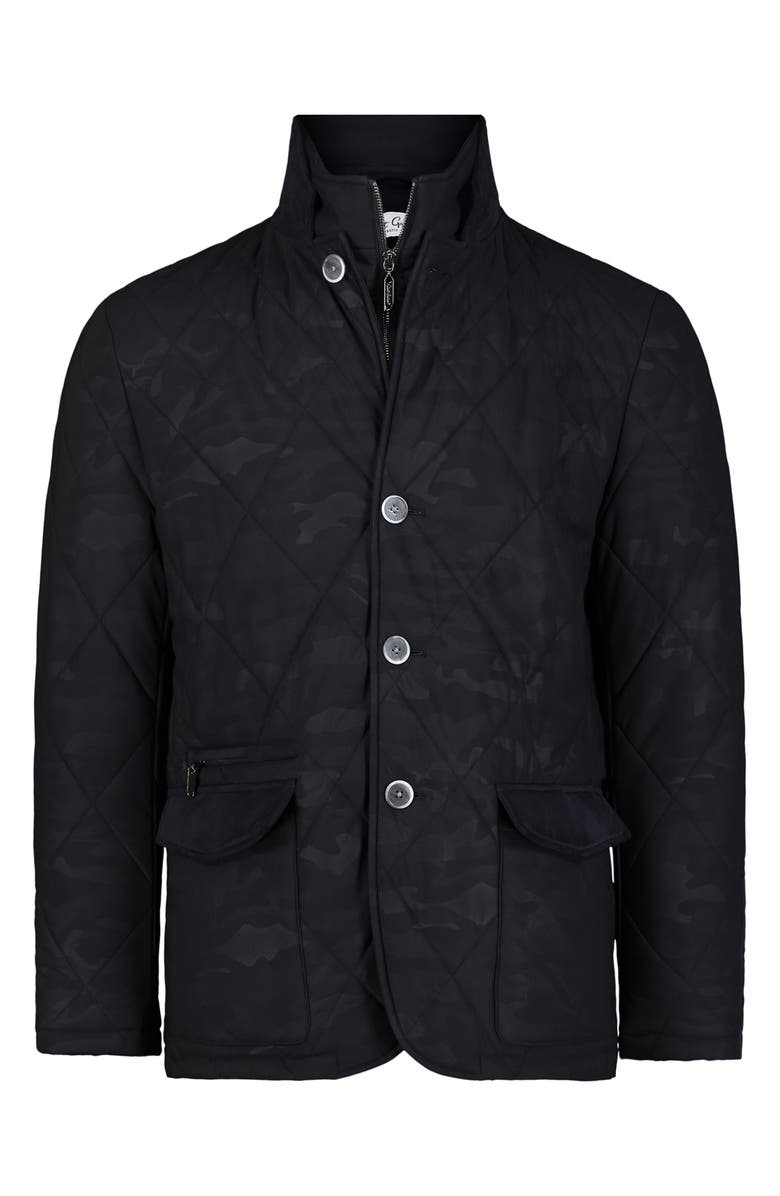 Robert Graham The Jetset V Quilted Nylon Jacket with Removable Bib, Alternate, color,