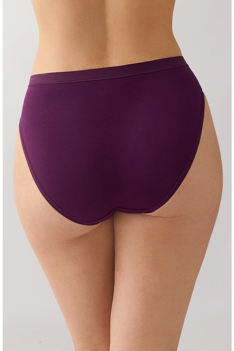 Understated Cotton Blend High Leg Briefs, Alternate, color, WINTER BLOOM