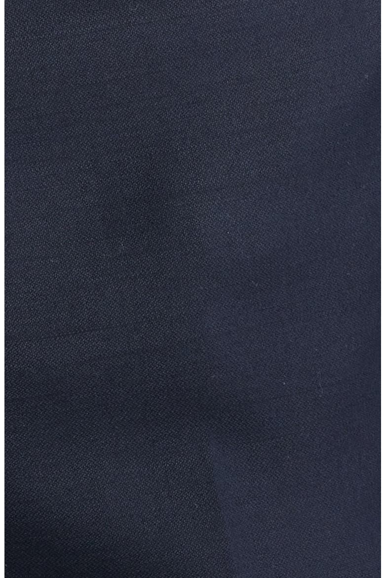 Slim Fit Flat Front Blue Wool Dress Pants, Alternate, color, BLUE