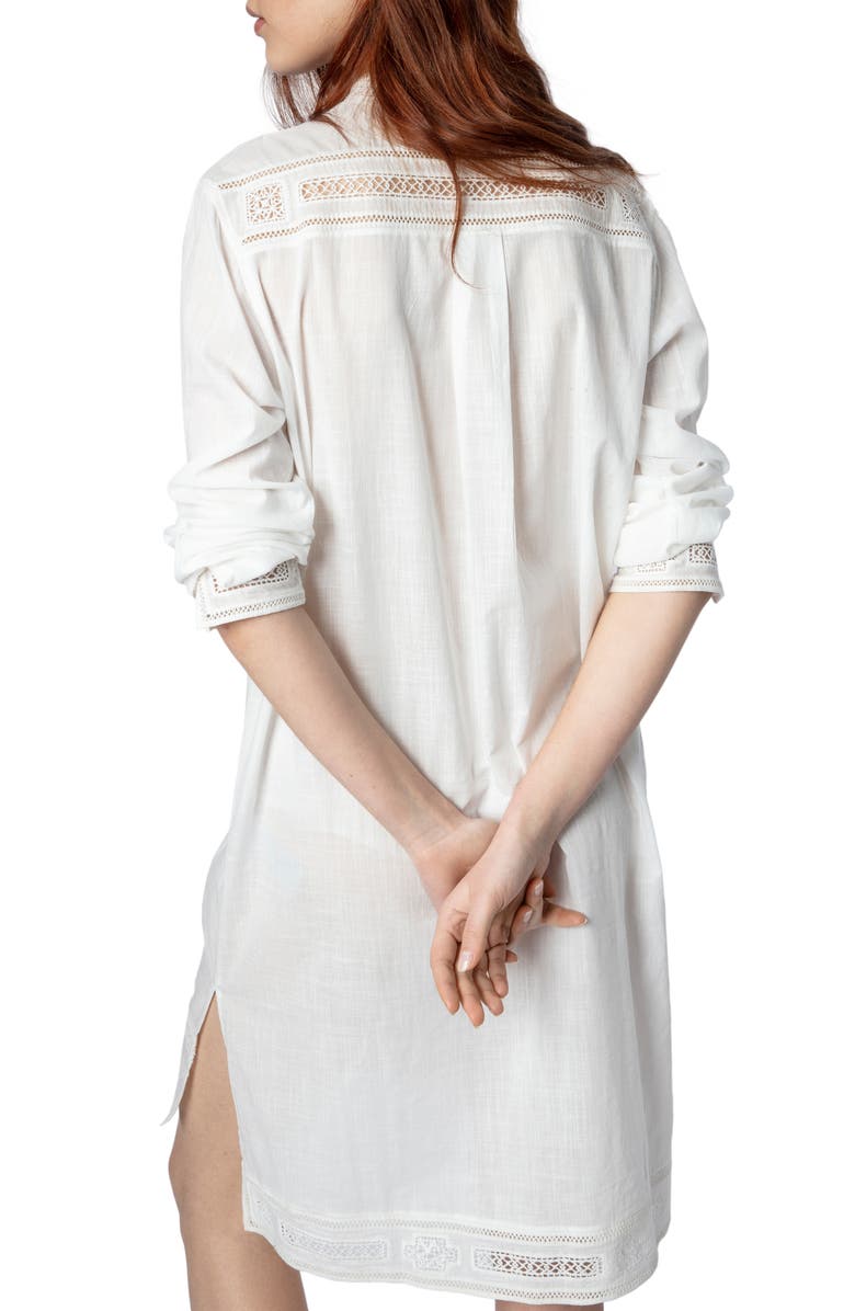 Zadig & Voltaire Redda Elbow Sleeve Dress, Alternate, color, 