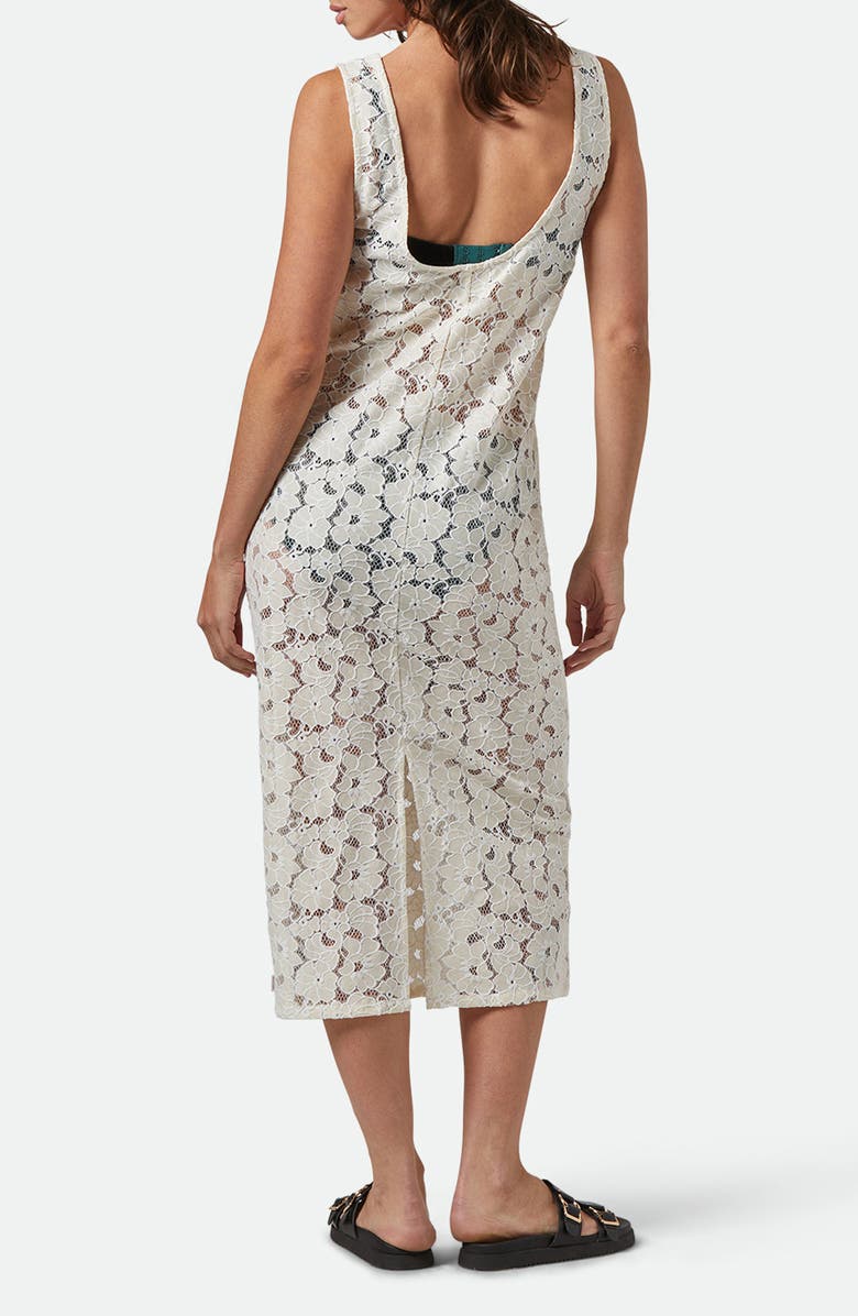 Brixton Cotton Blend Lace Cover-Up Dress, Alternate, color, Whitecap