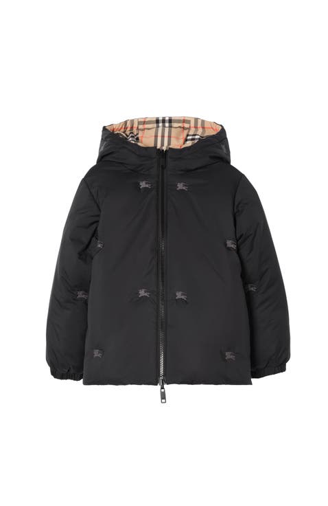 Reversible Check Puffer Jacket
