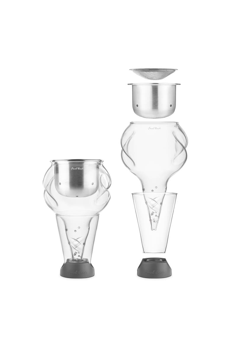 Conundrum Stainless Steel Aerator For Wine Decanters, Alternate, color, Clear