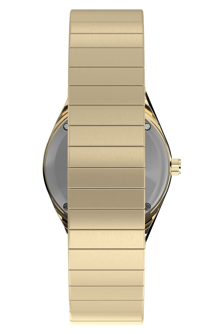 Q Timex® Mini 30mm Stainless Steel Expansion Band Watch, Alternate, color, PINK/ GOLD-TONE