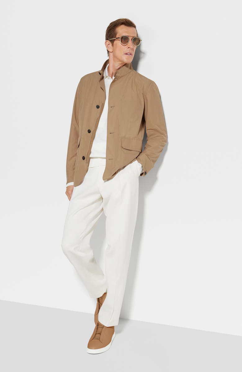 ZEGNA Water Repellent Cotton & Nylon Jacket, Alternate, color, 