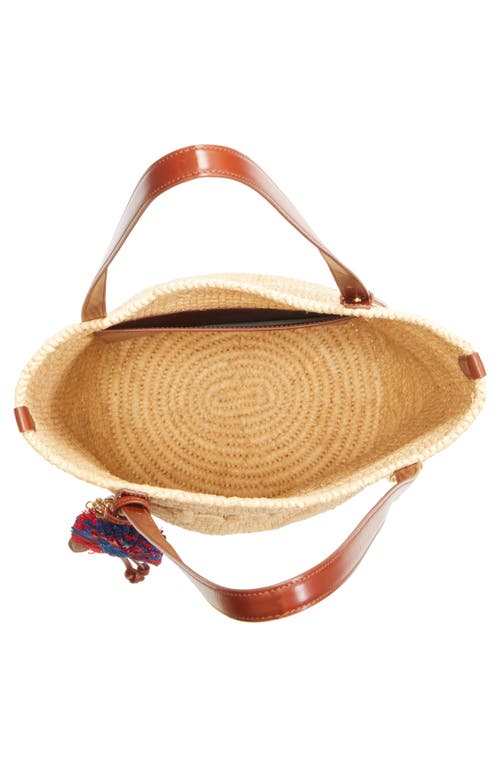 Rabanne Logo Raffia Tote