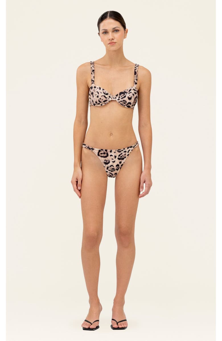 Agua by Agua Bendita Agraz Jaguar Bikini top, Alternate, color, Multi