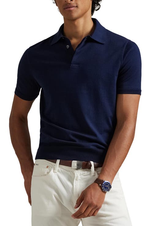 Rib Trim Cotton Polo