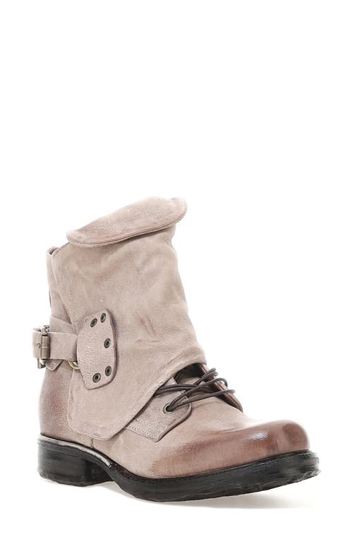 As98 A.s.98 Simon Ii Moto Bootie In Brown