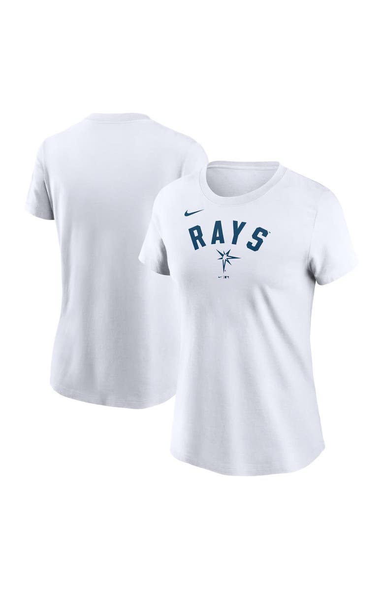 Nike Women's Nike White Tampa Bay Rays Team Arch T-Shirt, Main, color, White