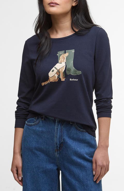 Hedley Long Sleeve Cotton Graphic T-Shirt