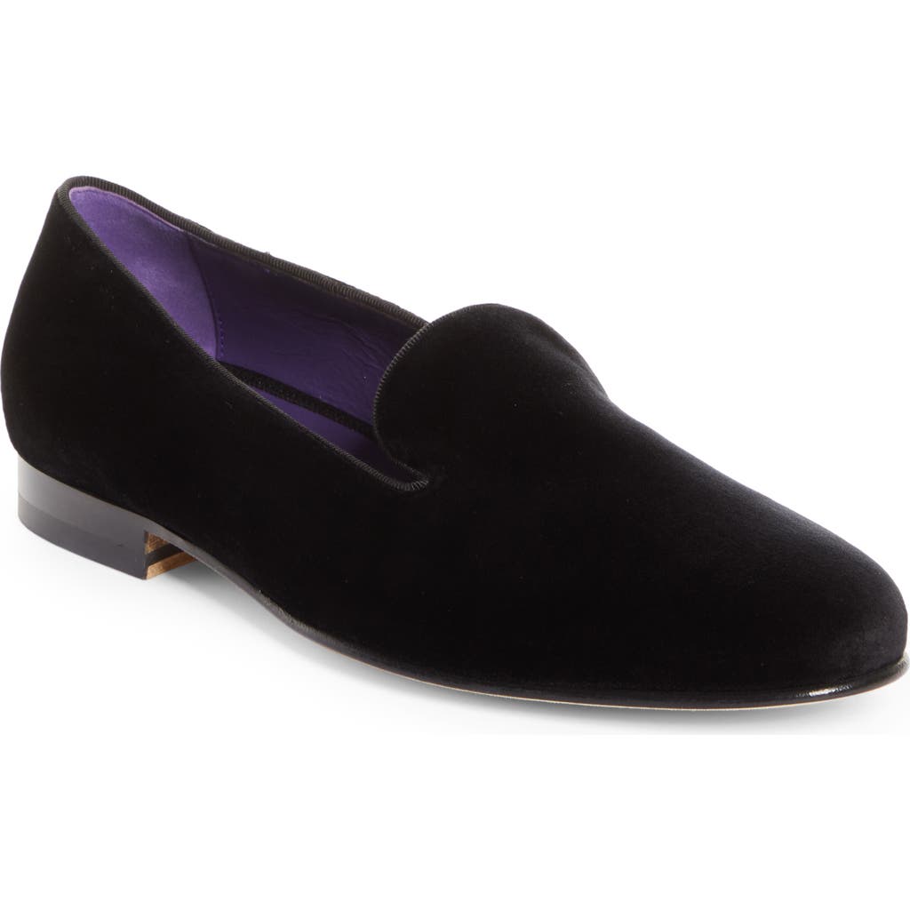 Ralph Lauren Purple Label Alonzo Smoking Slipper in Black  product