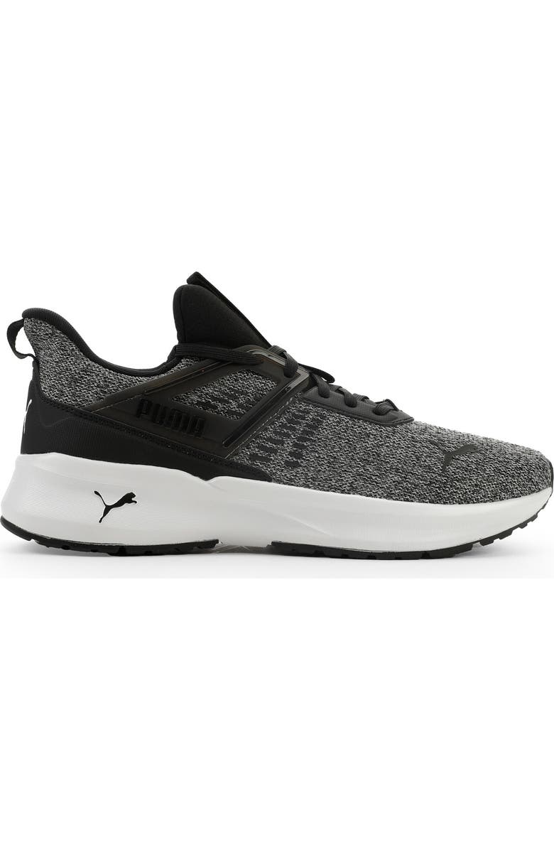 PUMA Outpace Heather Sneaker, Alternate, color, Puma Black/ Puma White