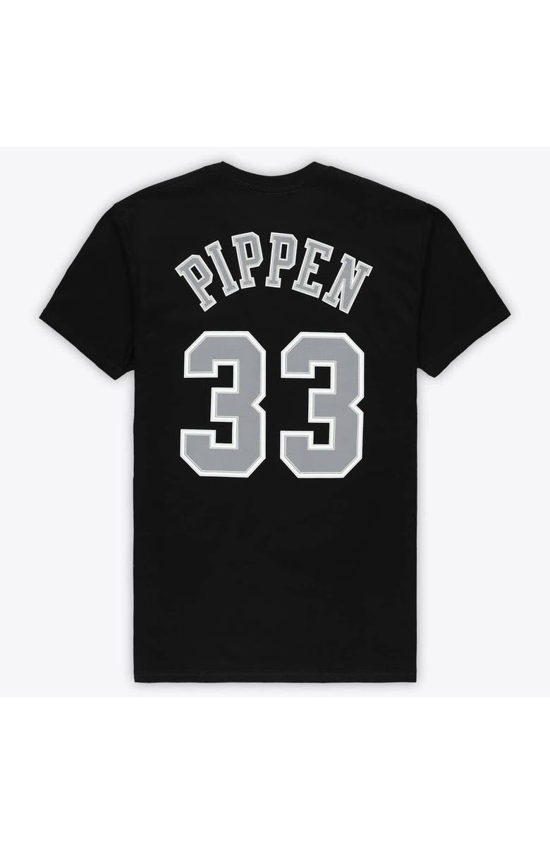 Mitchell & Ness Unisex Mitchell & Ness Scottie Pippen Black Chicago Bulls Hardwood Classics Reload 3.0 T-Shirt, Alternate, color, Black