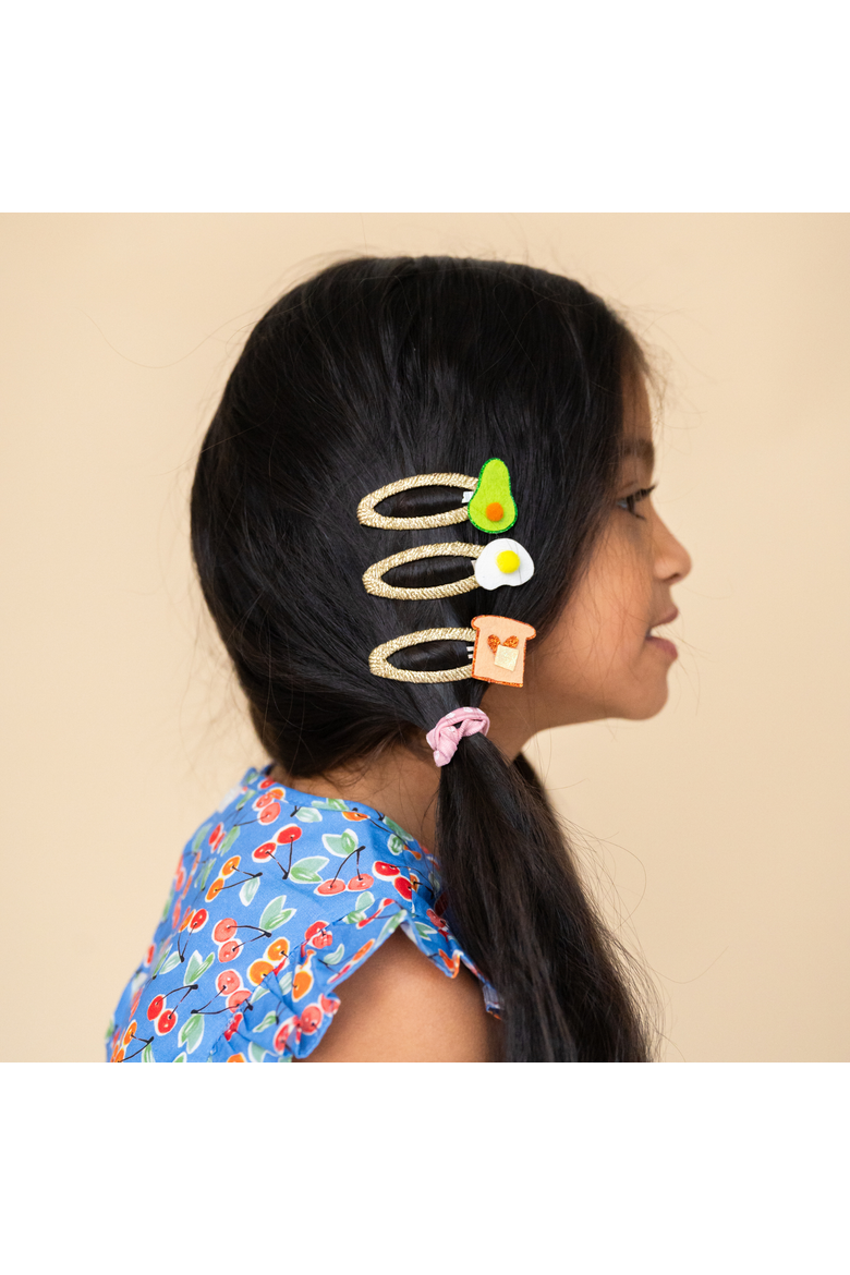 Avocado Toast Hair Clip Set, Alternate, color, Assorted Pre-Pack