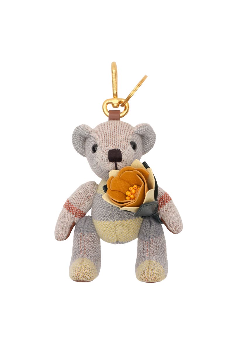 Burberry Thomas Bear Charm, Main, color, Pebble Beige
