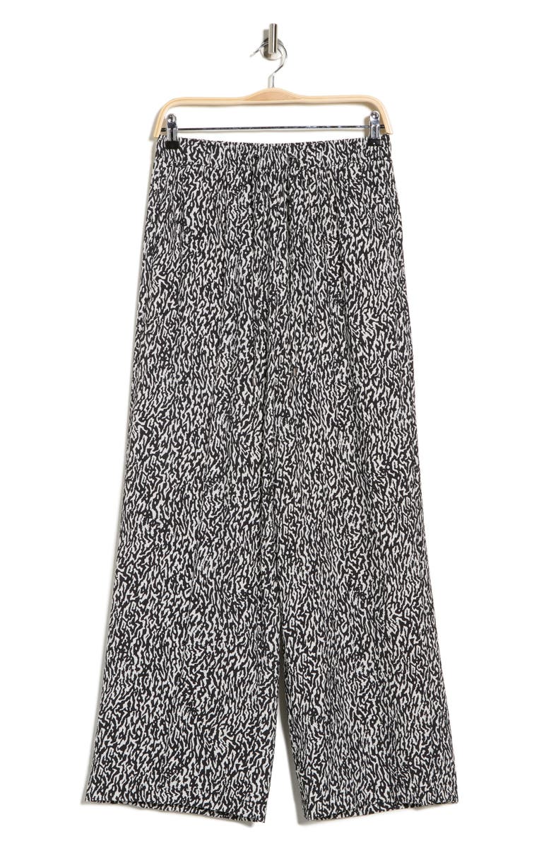 DKNY Pull-On Straight Leg Pants, Alternate, color, Logo Ikat