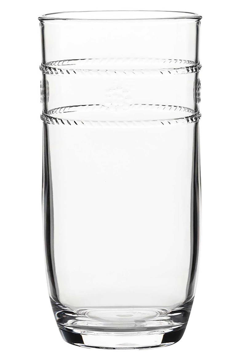 Isabella Set of 4 Acrylic Large Tumblers, Alternate, color, CLEAR