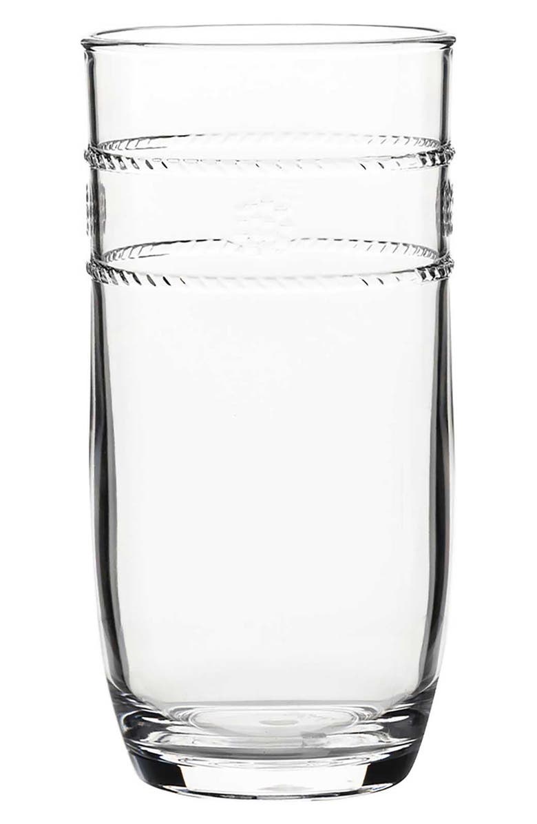 Juliska Isabella Set of 4 Acrylic Large Tumblers, Alternate, color, Clear