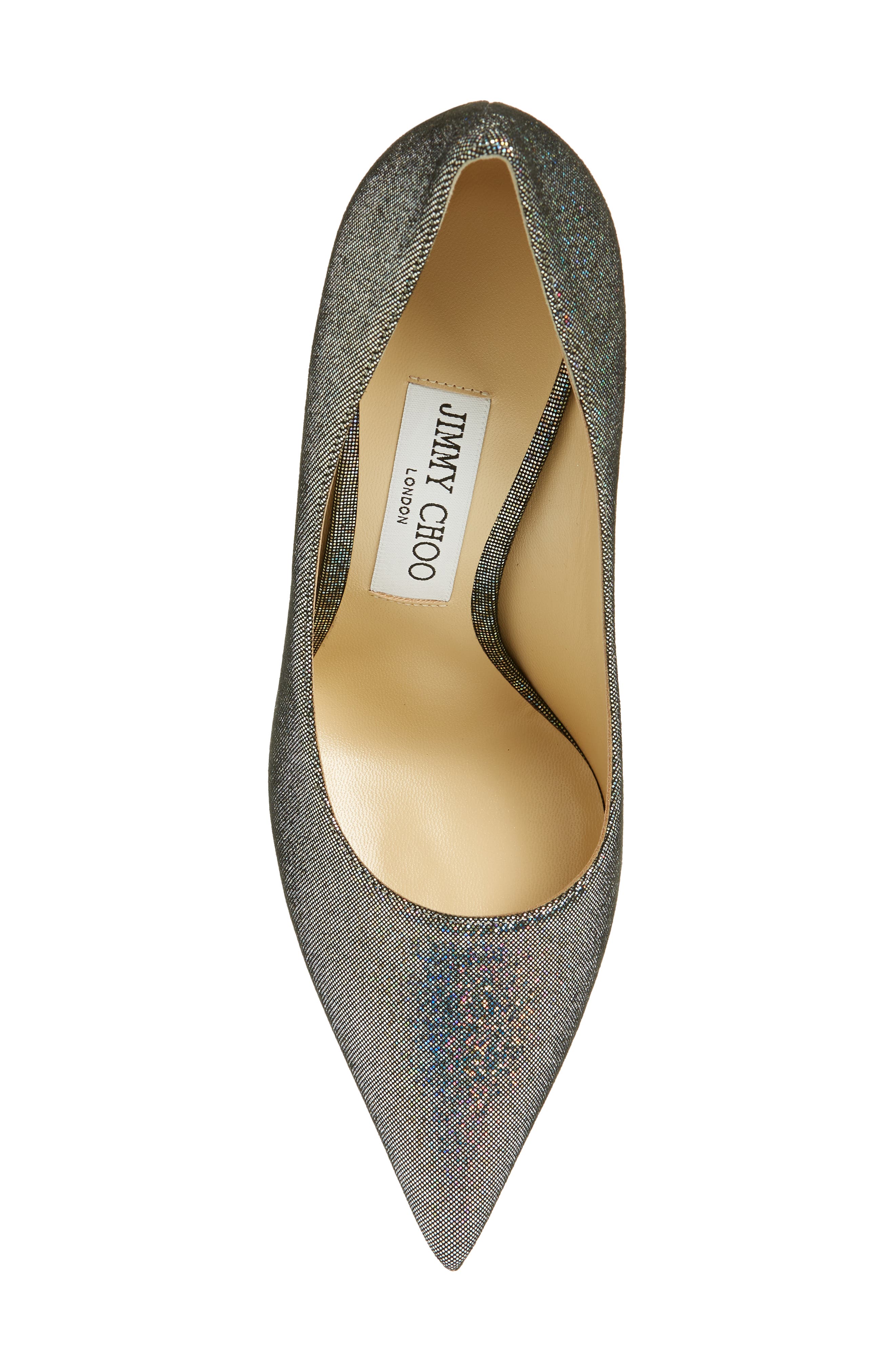 Jimmy Choo Love Disco Glitter Pointed Toe Pump, Alternate, color, 