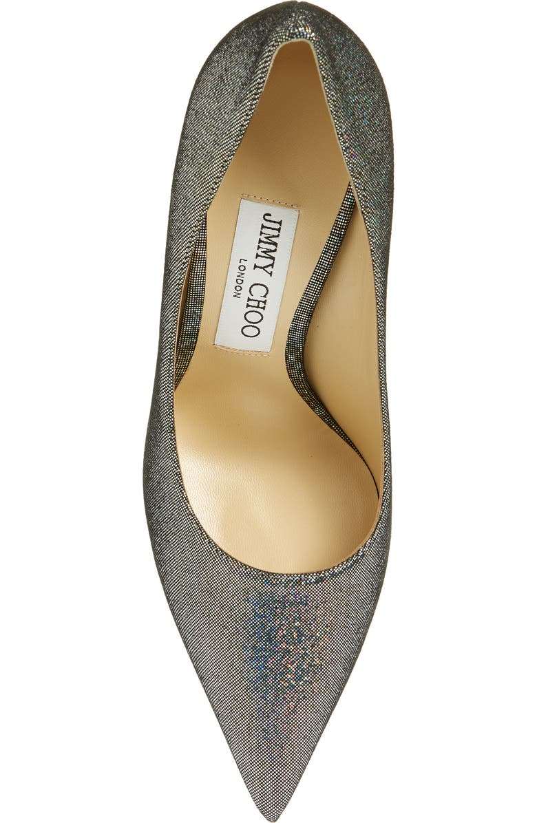 Jimmy Choo Love Disco Glitter Pointed Toe Pump, Alternate, color,