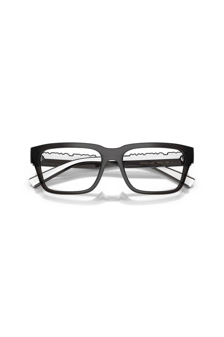55mm Rectangle optical glasses, Alternate, color, Grey