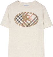 Burberry Check Knight Stamp Cotton T-shirt