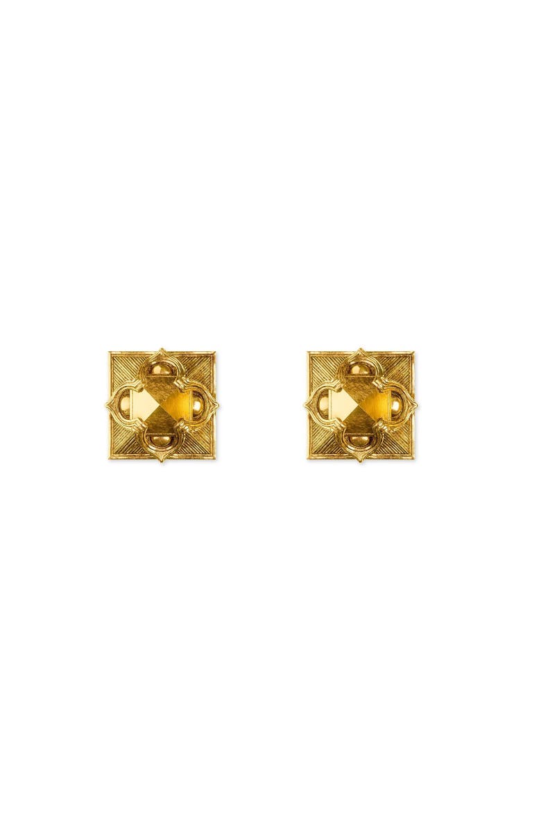 Astor & Orion Pyramid Studs Gold, Main, color, Gold