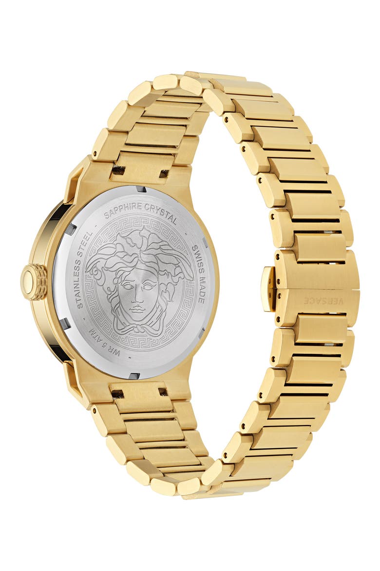 Medusa Infinite Bracelet Watch, 45mm, Alternate, color, IP YELLOW GOLD