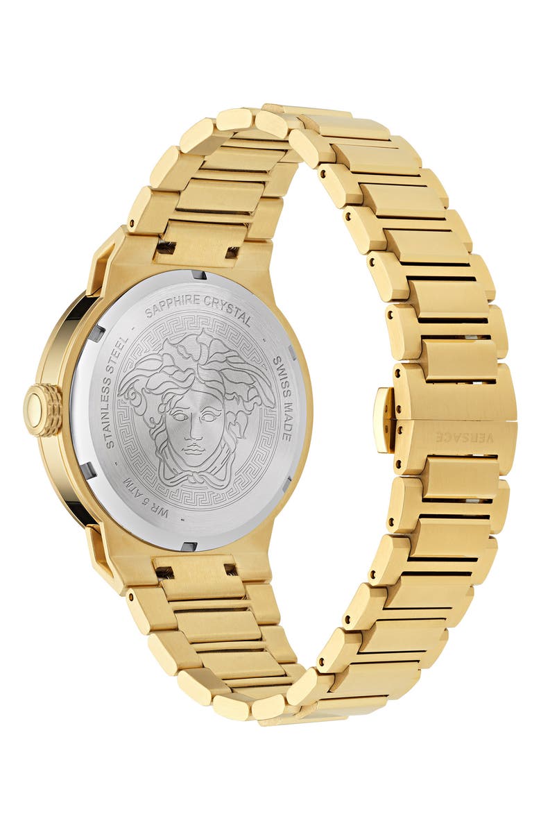 Versace Medusa Infinite Bracelet Watch, 45mm, Alternate, color, Ip Yellow Gold