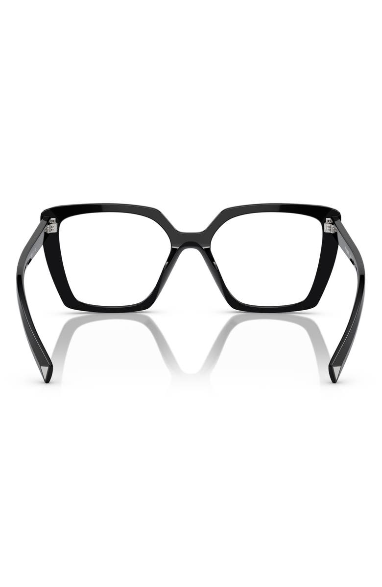 Prada 51mm Square Optical Glasses, Alternate, color,