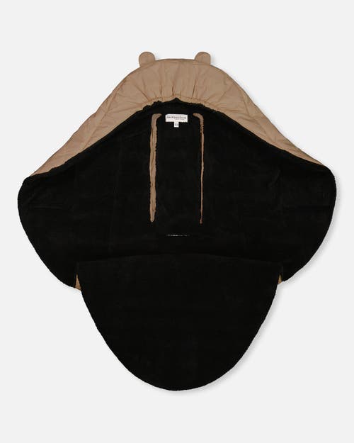 Deux Par Deux Gender Inclusive Snugly Wrap Designed For Car Seat And Stroller In Brown