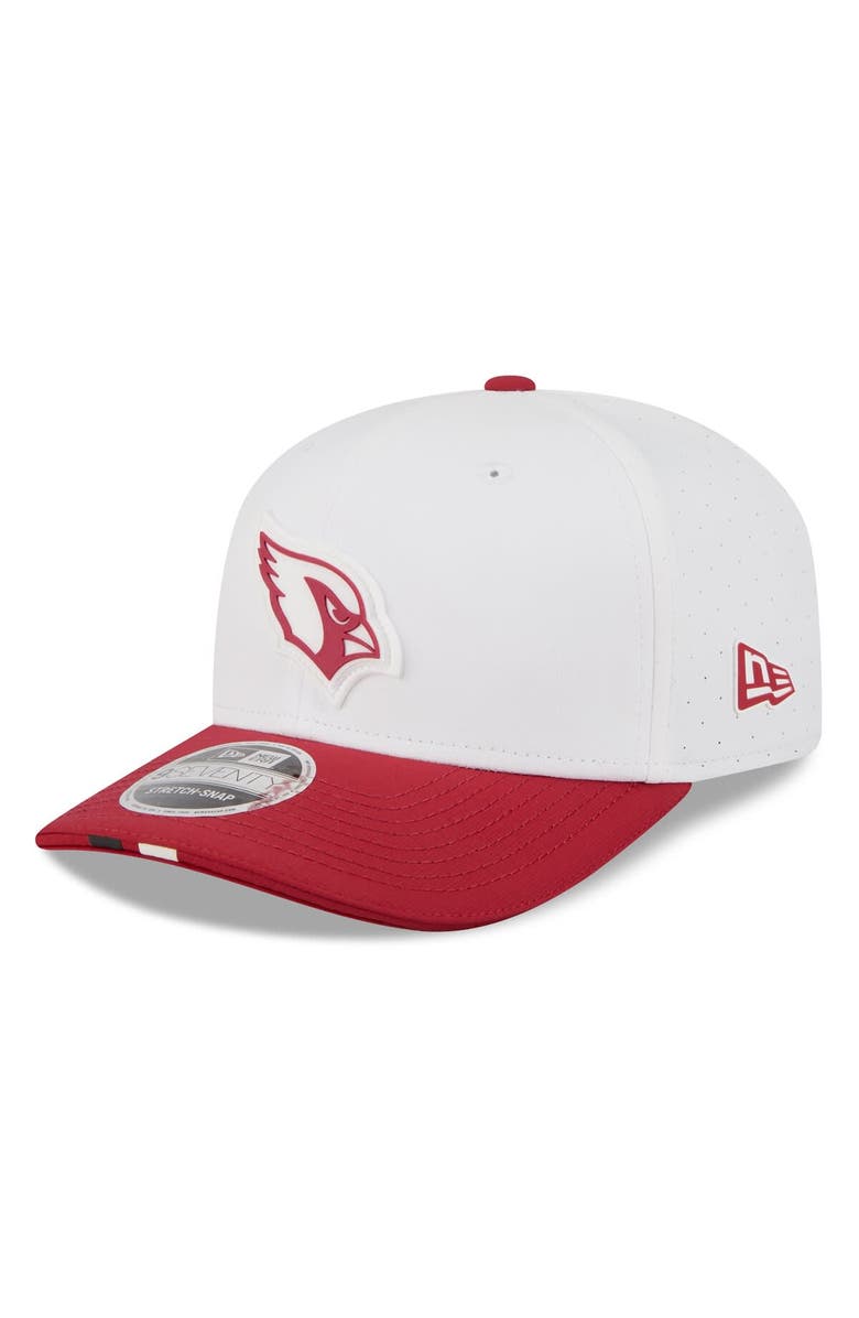 New Era Men's New Era  White/Cardinal Arizona Cardinals 2025 NFL Training Camp 9SEVENTY Adjustable Hat, Main, color, White