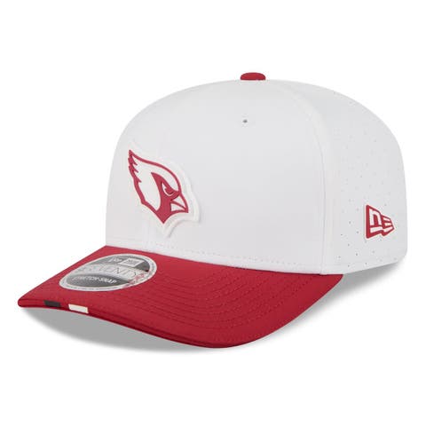 Men's New Era  White/Cardinal Arizona Cardinals 2025 NFL Training Camp 9SEVENTY Adjustable Hat
