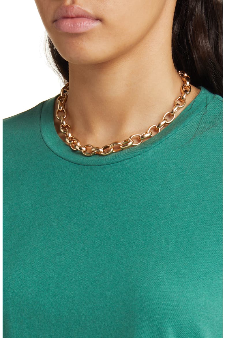 Organic Cotton Blend T-Shirt, Alternate, color, GREEN CARGO