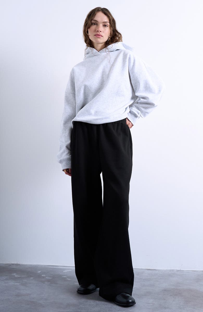 Topshop Ultimate Hoodie, Alternate, color, Light Grey