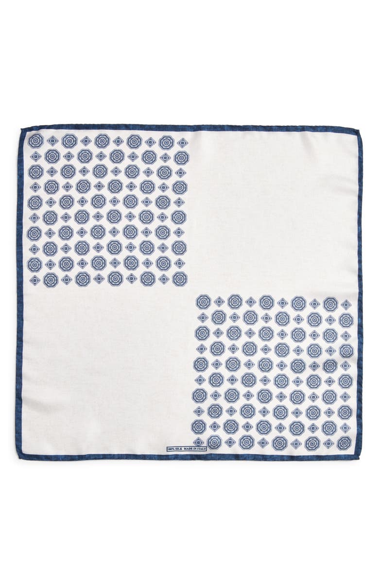 Nordstrom Quadrant Silk Pocket Square, Alternate, color, 